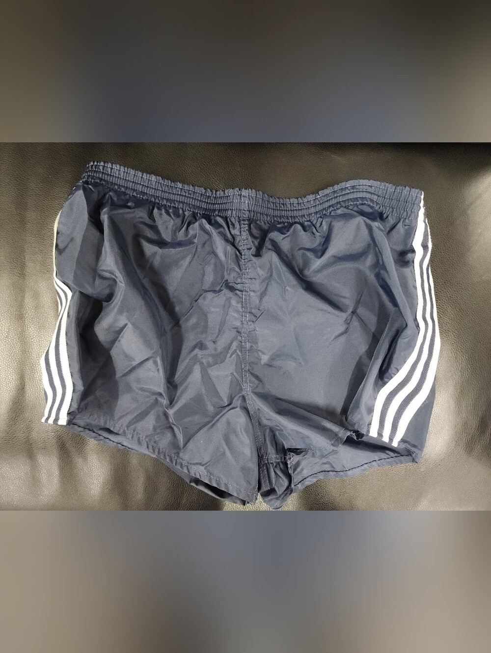 Adidas Vtg Shorts Nylon 80s Running Liner Sprinter Short Made In USA Navy Size M